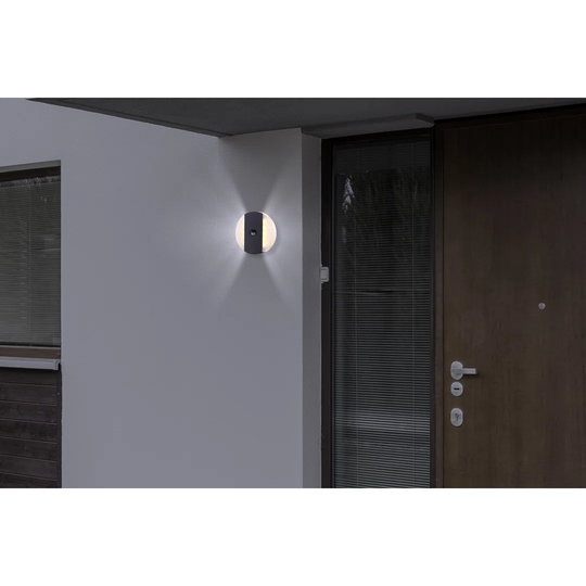 Slagle 1 Light Outdoor Flush Mount with Motion Sensor