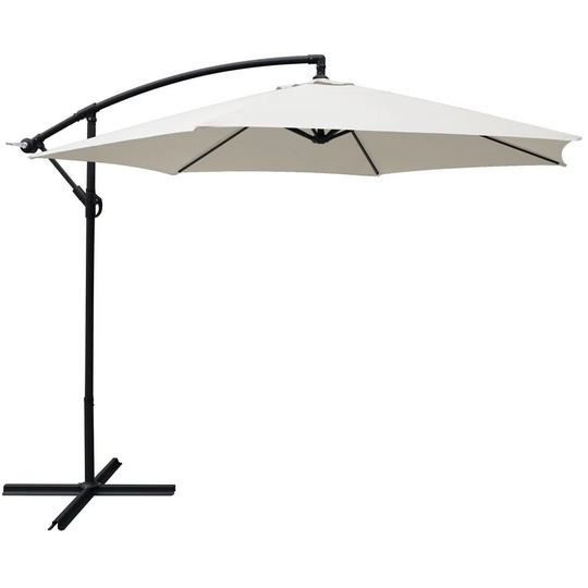Round Cantilever Parasol Eko 3 M Ivory