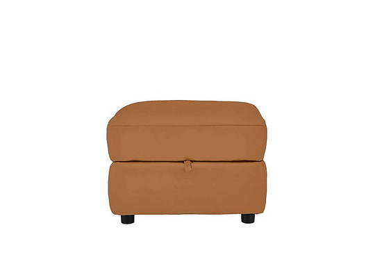 Relax Station Revive Leather Storage Footstool - Yellow- World of Leather