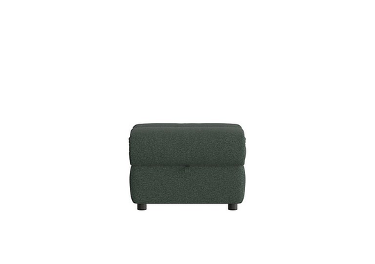 Link Fabric Footstool - Green