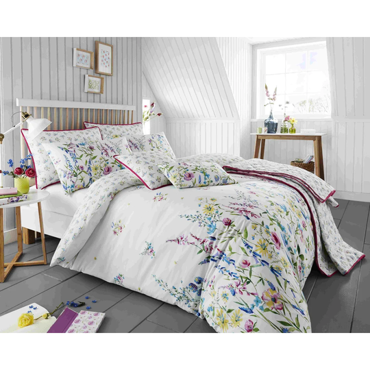 Simone Purple/Green/Blue Duvet Cover Set