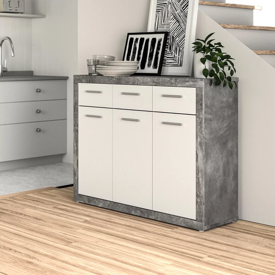 Gale 117.1 Cm Wide 3 Drawer Sideboard