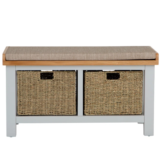 Wicker Storage Bench