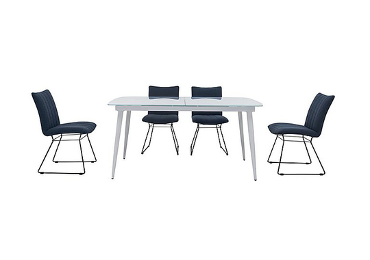 Ace Large Extending Dining Table and 4 Chairs