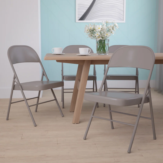 Inbox Zero Double Braced Folding Chair
