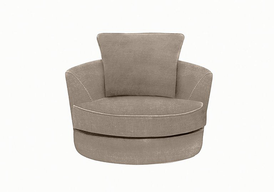 Home Fabric Swivel Chair - Grey