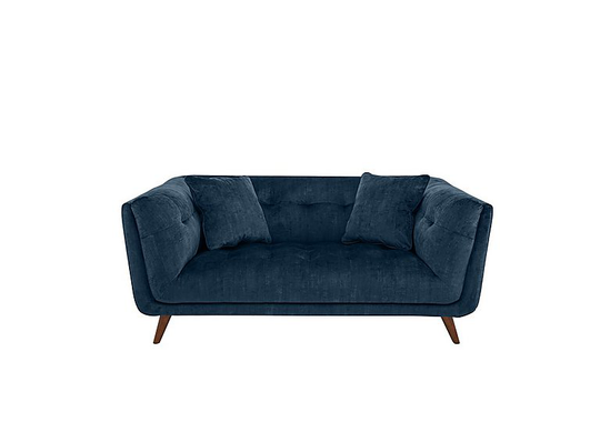 Rene 2 Seater Fabric Sofa - Blue