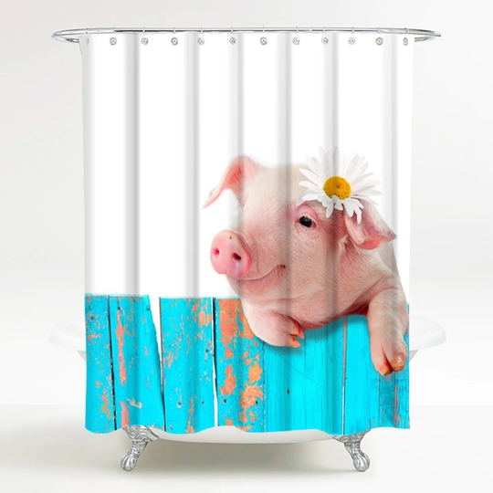 Pig Shower Curtain