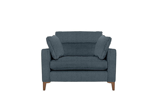 Uniqa Fabric Recliner Snuggle Chair - Teal