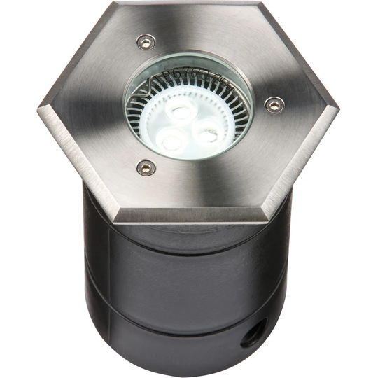 230V IP67 Hexagon Stainless Steel Walkover / Driveover Light