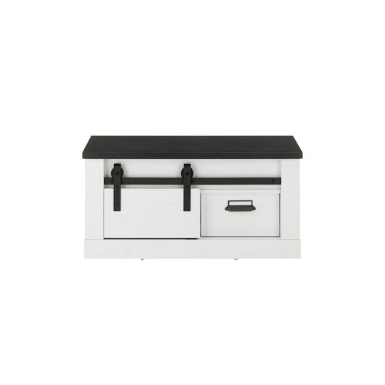 Jackeline Wood Storage Bench