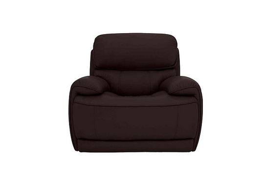 Relax Station Rocco Leather Power Rocker Armchair with Power Headrests - Brown- World of Leather
