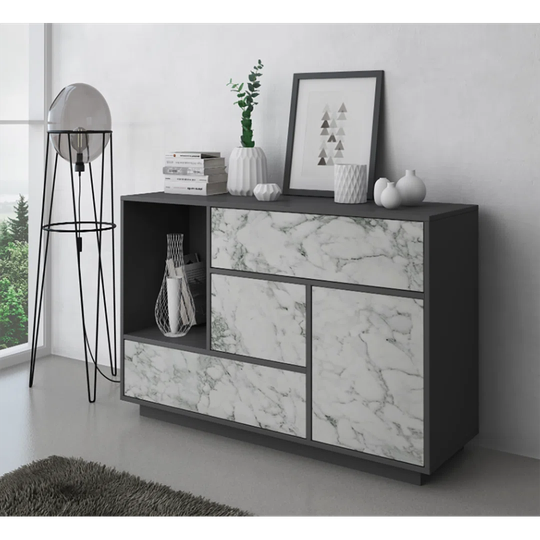 Brynden 120Cm Wide 3 Drawer Sideboard