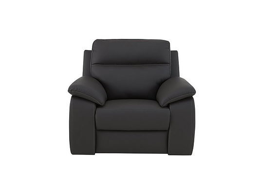 Nicoletti - Pepino Leather Recliner Armchair - Black