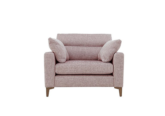 Uniqa Fabric Recliner Snuggle Chair - Red
