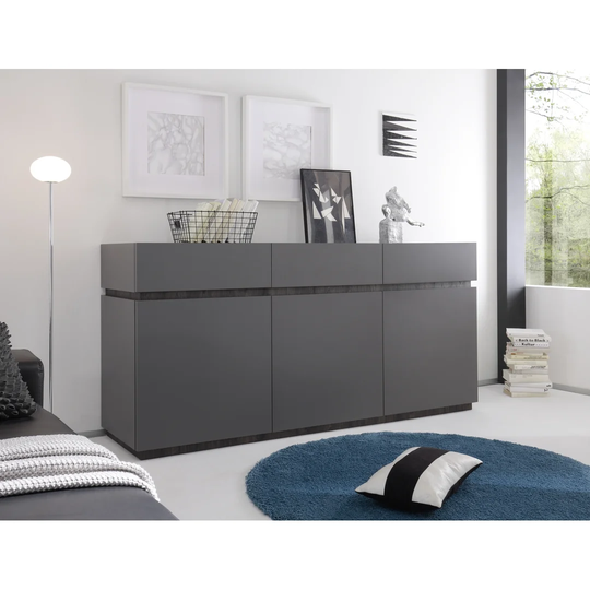 Rodolfo 184 Cm Wide 3 Drawer Sideboard