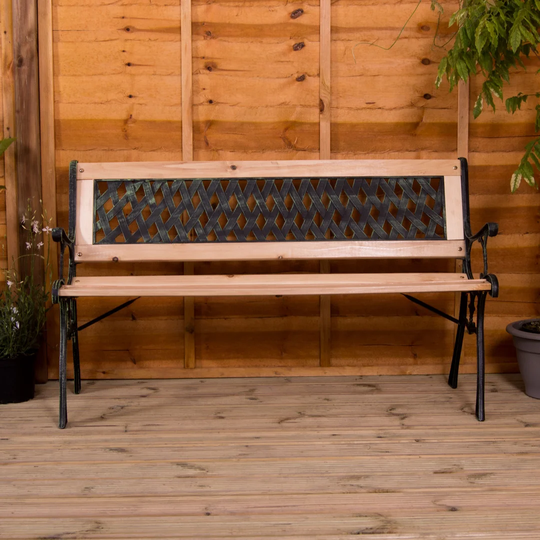 Minghella Cross Iron Bench