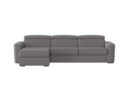 Infinity Fabric Corner Chaise Sofa Bed with Storage