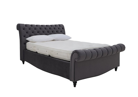 Aurora Side Lift Ottoman Bed Frame - Double - Black