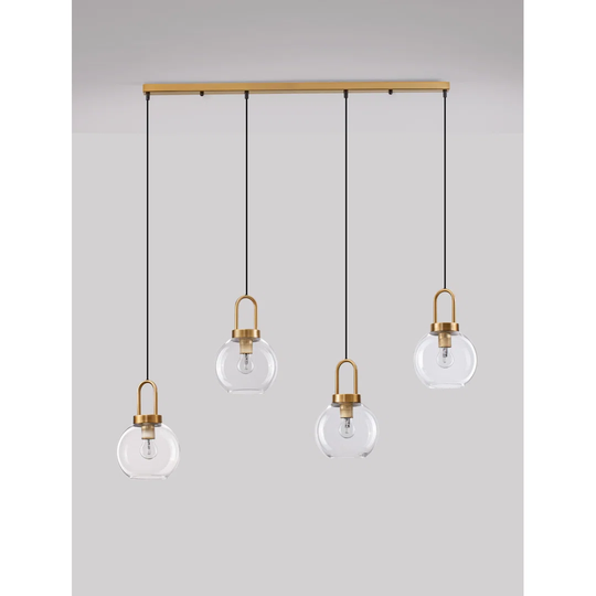 Abrey 4 - Light Kitchen Island Globe Pendant