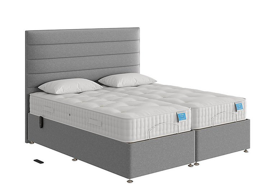 Sleep Story - Natural Comfort Adjustable Divan Bed - King Size - Grey