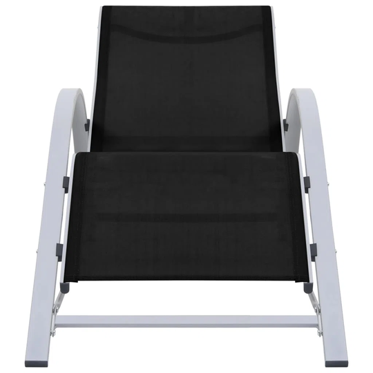 Sunlounger Textilene And Aluminium Black