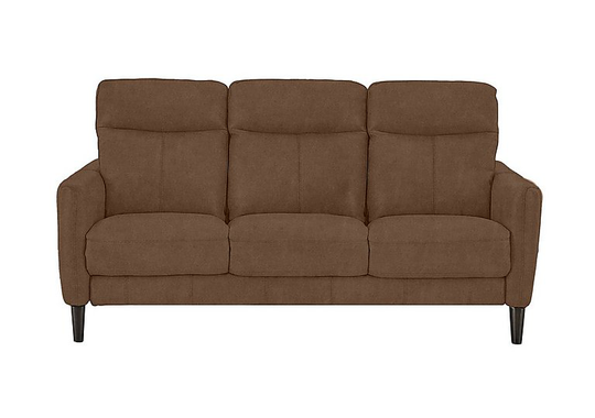 Compact Collection Petit 3 Seater Fabric Sofa - Brown