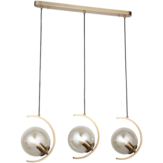 Zafra 3 - Light Kitchen Island Globe Pendant