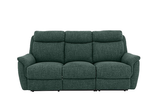 Orlando 3 Seater Fabric Sofa - Green
