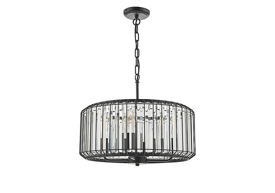 Naeva Satin 4 Light Pendant Satin Black