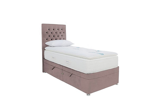 Sleepeezee - Geltouch Advanced 10000 Side-Lift Ottoman Divan Set - Single - Pink