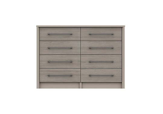 London Bedrooms - Paddington 8 Drawer Wide Chest - Grey