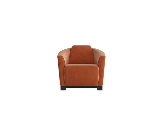 Ketty Fabric Accent Chair - Orange