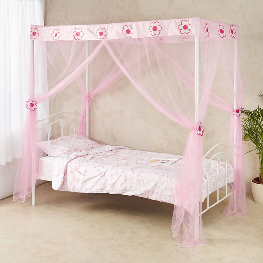 Flower 100% Polyester Ties Bed Canopy