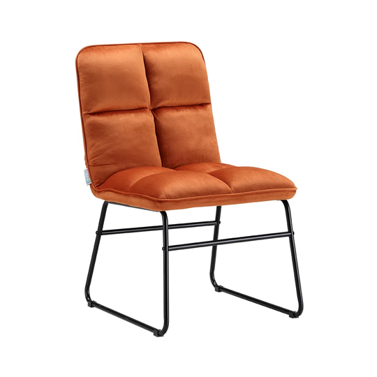 Tufted Velvet Upholstered Foldable Dinning Chairs