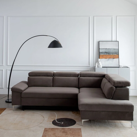 Titouan with Ottoman Bed Sleeper Corner Sofa