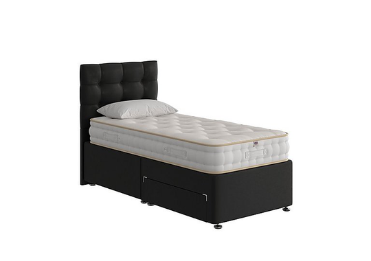 The Handmade Bed Company - Boutique Ortho Divan Set - Single - Black