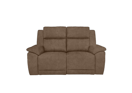 Utah 2 Seater Fabric Sofa - Brown