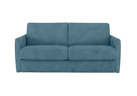 Nicoletti - Alcova 2.5 Seater Fabric Sofa with Slim Arms - Blue