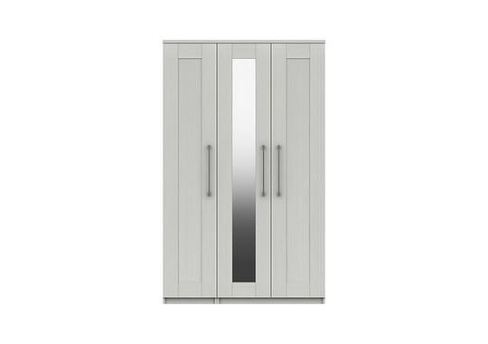 London Bedrooms - Fenchurch 3 Door Wardrobe with Mirror - White