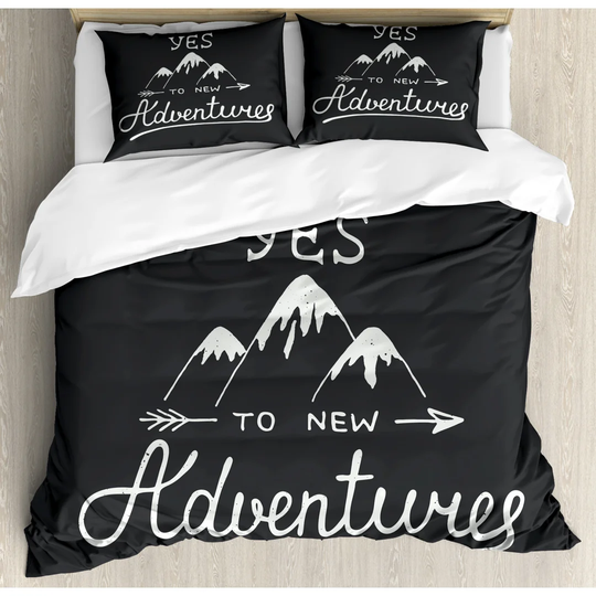 Strafford Charcoal Grey/White Microfiber 350 TC Modern & Contemporary Duvet Cover Set
