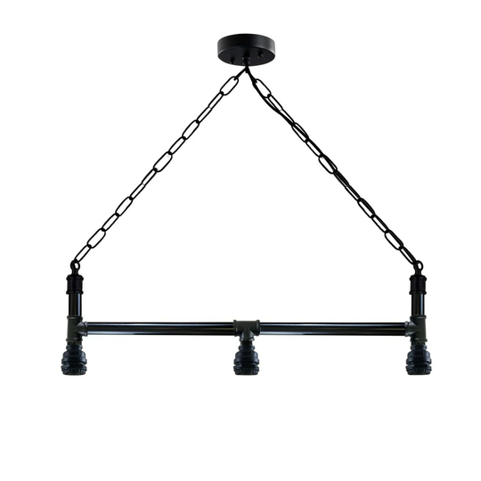 Industrial Steam Punk 3Way Over Table Light Indoor Ceiling Hanging Pendant Light