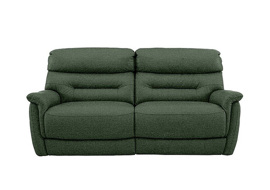 Chicago 3 Seater Fabric Power Recliner Sofa - Green