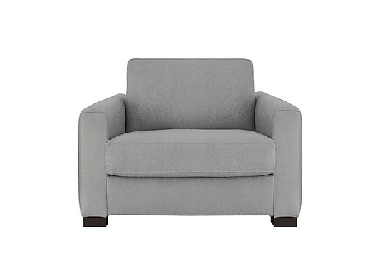 Nicoletti - Alcova Fabric Chair with Box Arms - Grey
