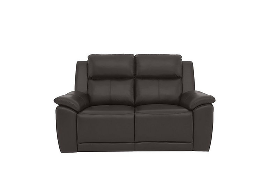 Utah 2 Seater Leather Sofa - Grey
