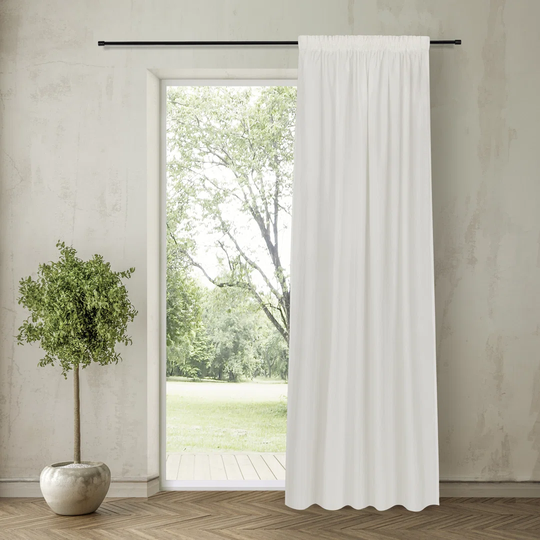 Tomlinson Pencil Pleat/Slot Top Room Darkening Curtain