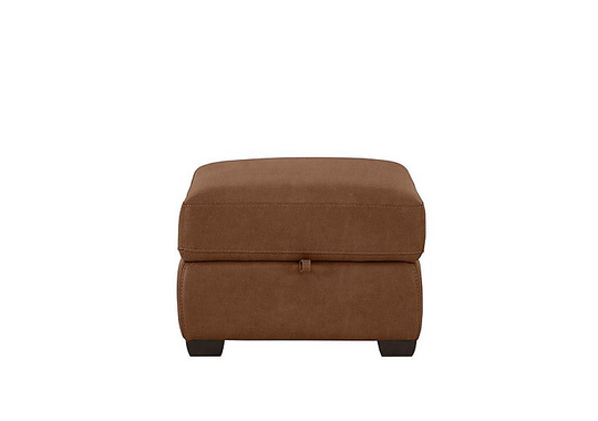 Chicago Fabric Storage Footstool - Brown