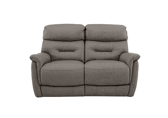 Chicago 2 Seater Fabric Battery Recliner Sofa - Grey