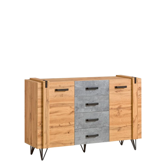 Lytle 135 Cm Wide 4 Drawer Sideboard