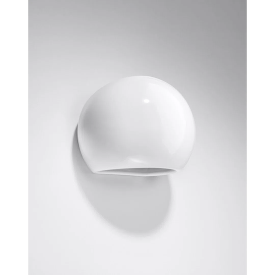 1 - Light White Flush Mounted Sconce